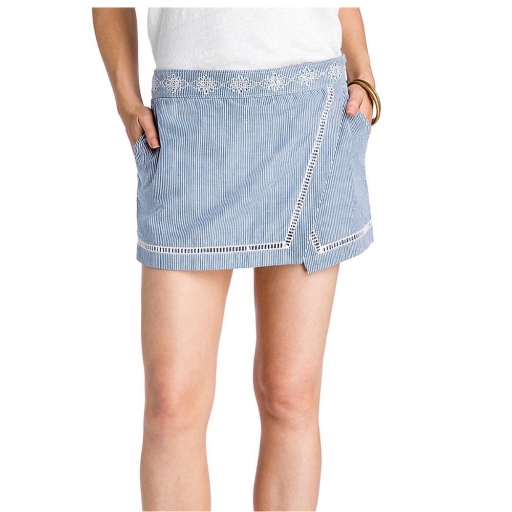 Vineyard Vines Sandbar Stripe Embroidered Skort Size 2